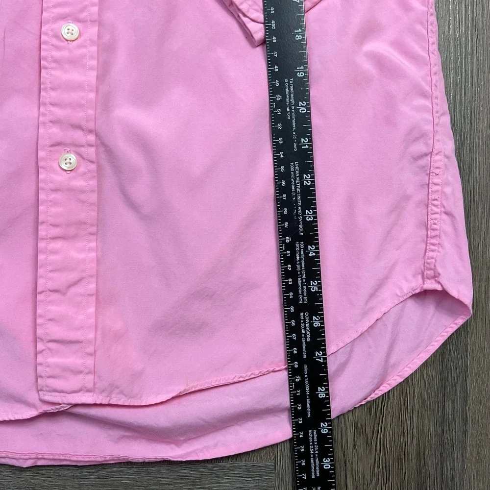 J.Crew Long Sleeve Button Down Dress Shirt‎ Mens Medium Pink Preppy Classic